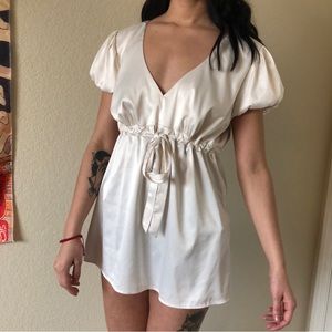 Satin Baby Doll Dress